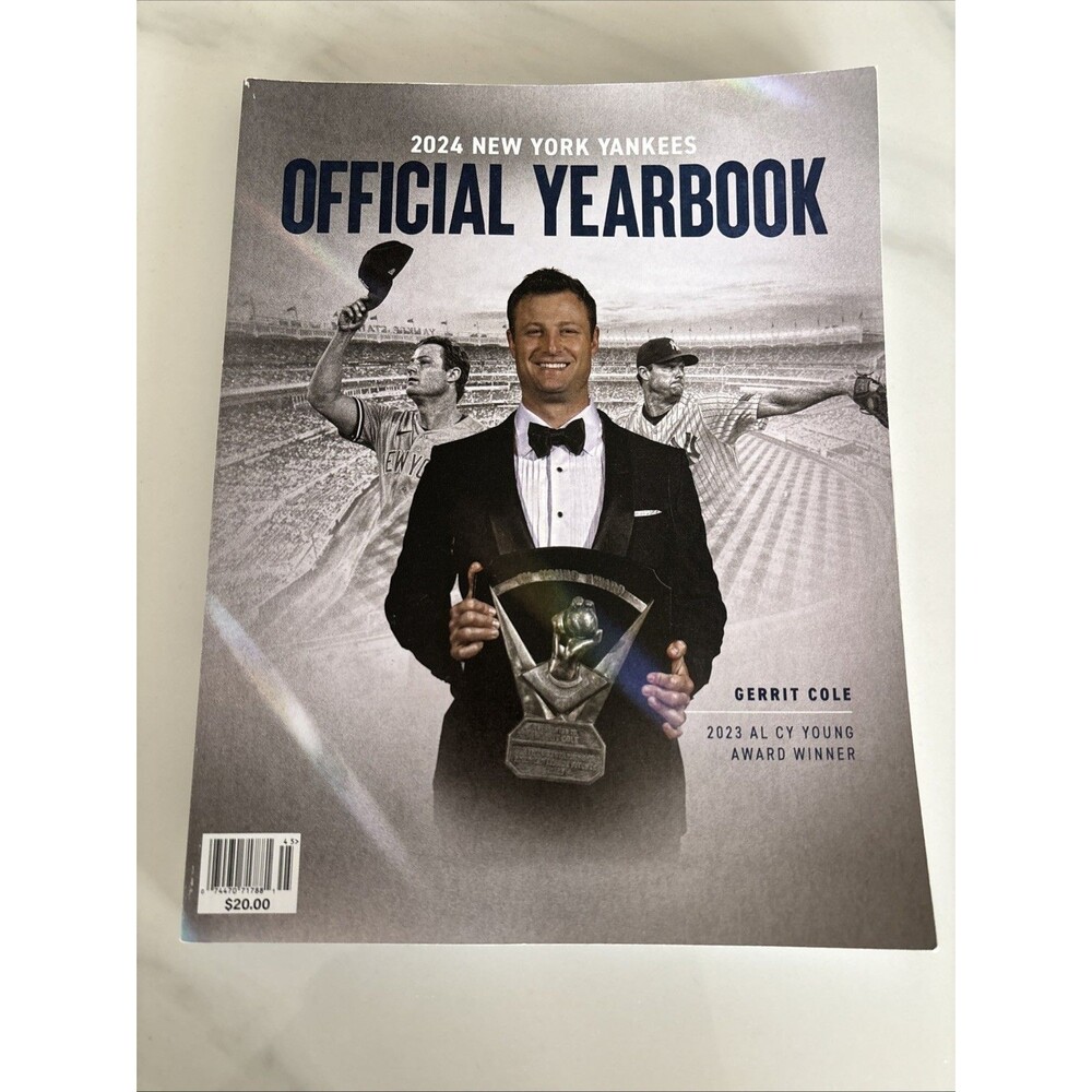 New York Yankees 2024 Official Yearbook MLB Baseball Gerrit Cole Collectible